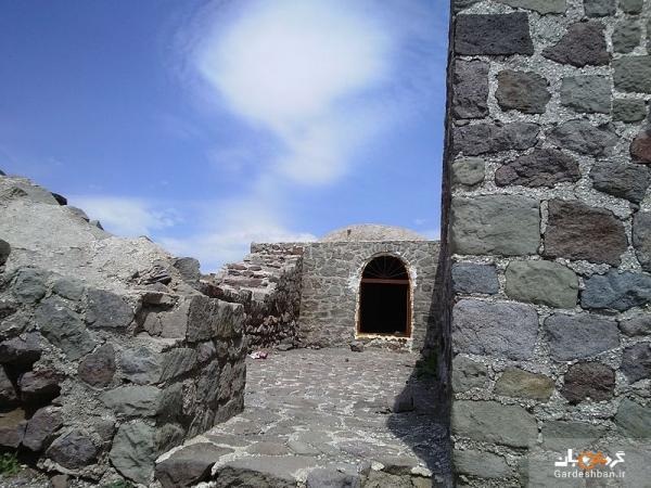 کاروانسرای پیچ بن الموت ؛ بنایی سنگی در ییلاق، عکس