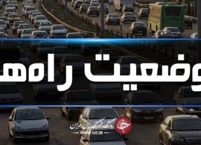 ترافیک سنگین در آزادراه کرج، تهران